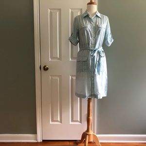 Light blue striped shirtdress, J. Crew Factory, 2